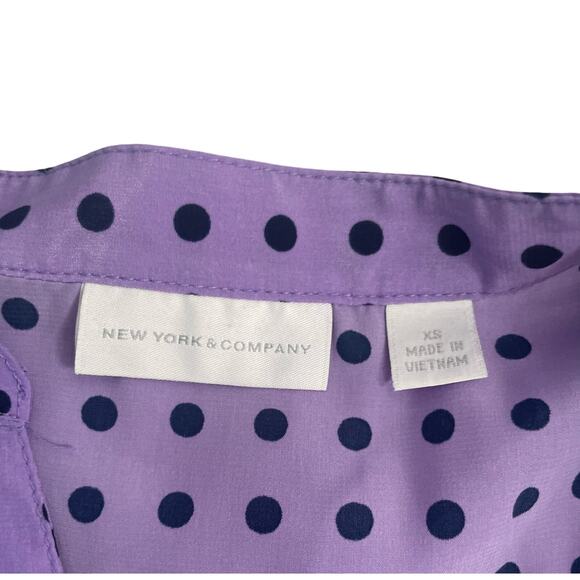 New York & Co. Womens Business Casual Printed Sleeveless Blouse Size XS - Picture 6 of 9